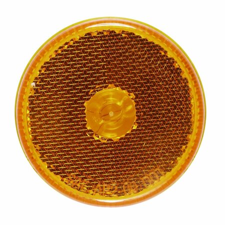 OPTRONICS 2.5in. Yellow Grommet Mount Marker/Clearance Light With Reflex Lens MC57AB